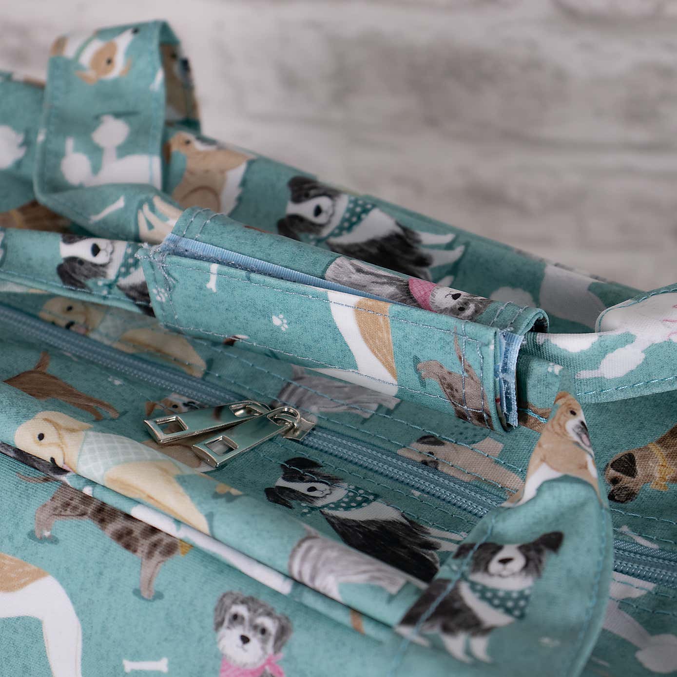 Blue Scotty Dogs Sewing Machine Bag