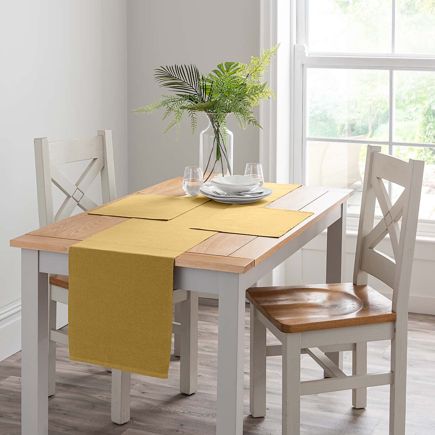 Set of 2 Recycled Ribbed Placemats