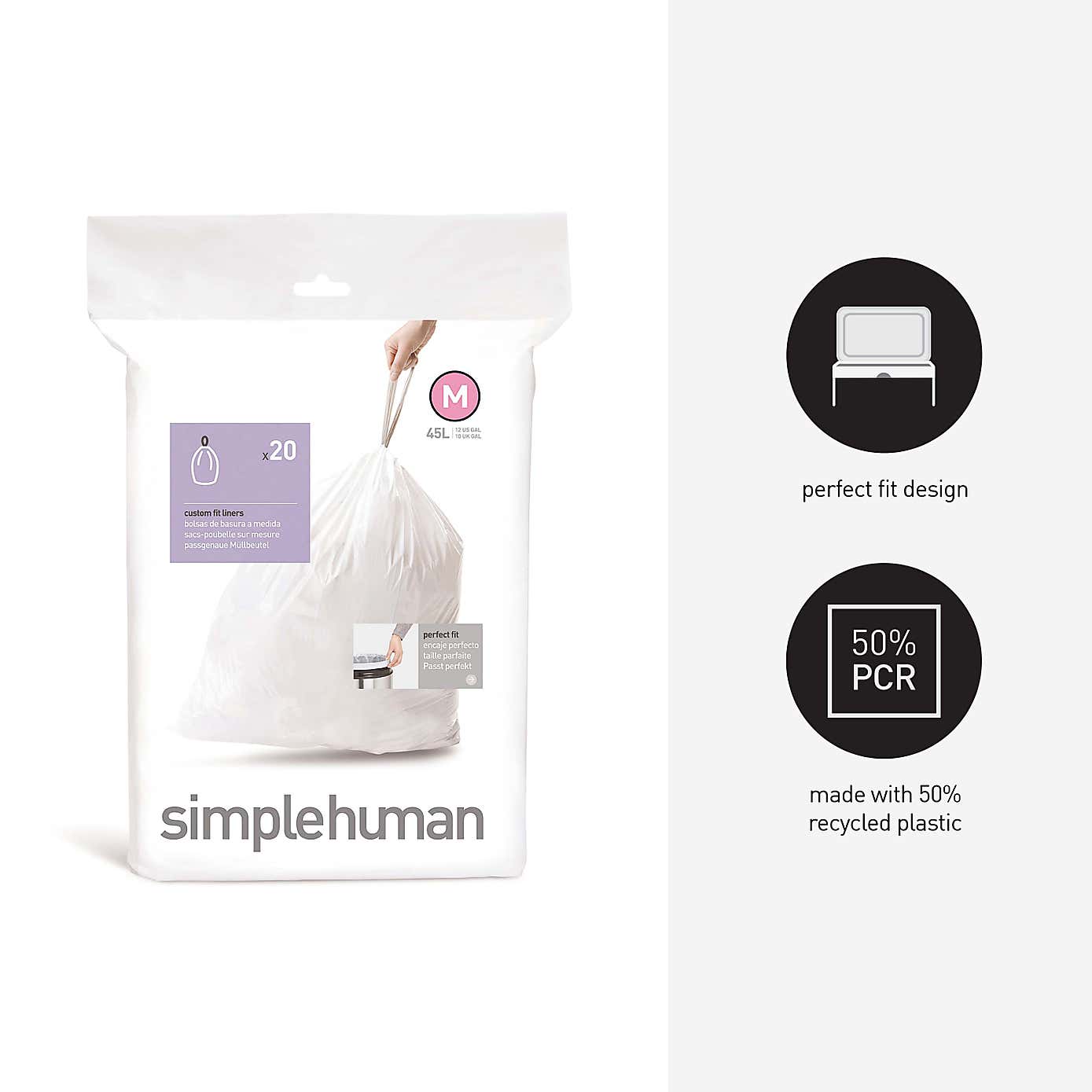 simplehuman M 45 Litre Bin Liners