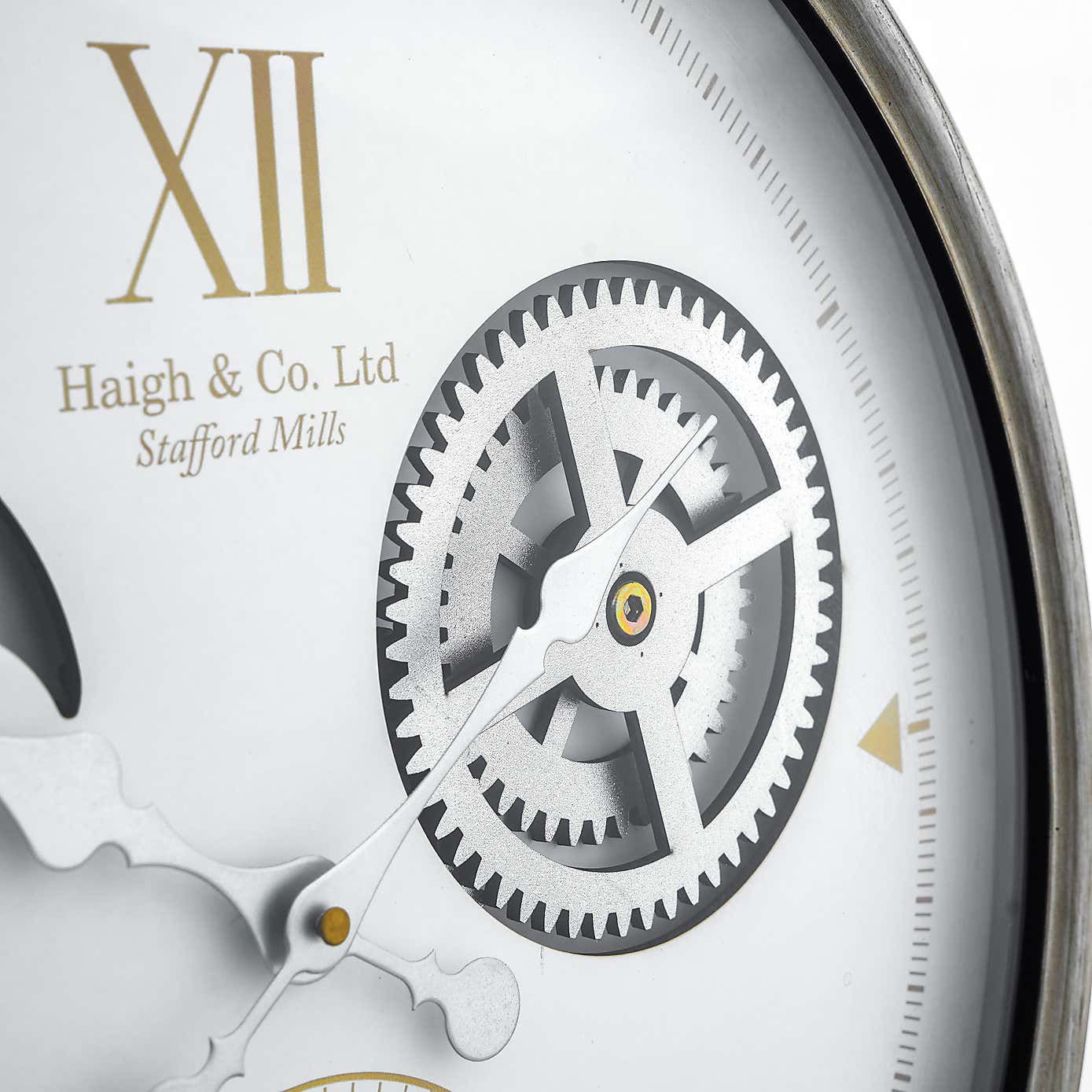 Metal Cog Wall Clock