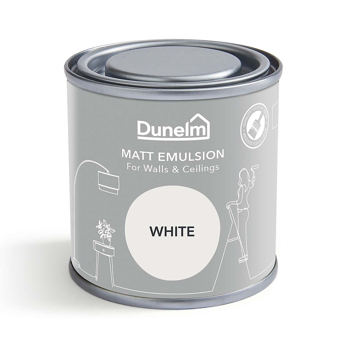 Dunelm Brilliant White Matt Emulsion Paint