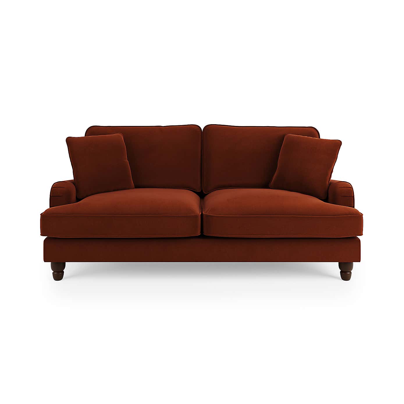 Beatrice Matte Velvet 3 Seater Double Sofa Bed