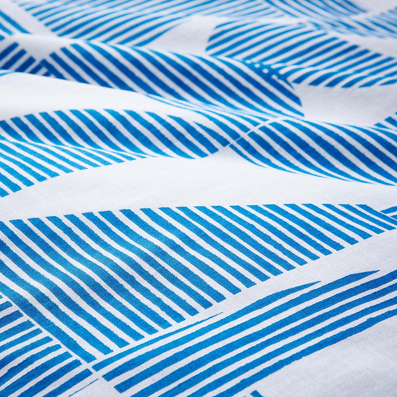 Elements Ezra Blue Cotton Duvet Cover and Pillowcase Set