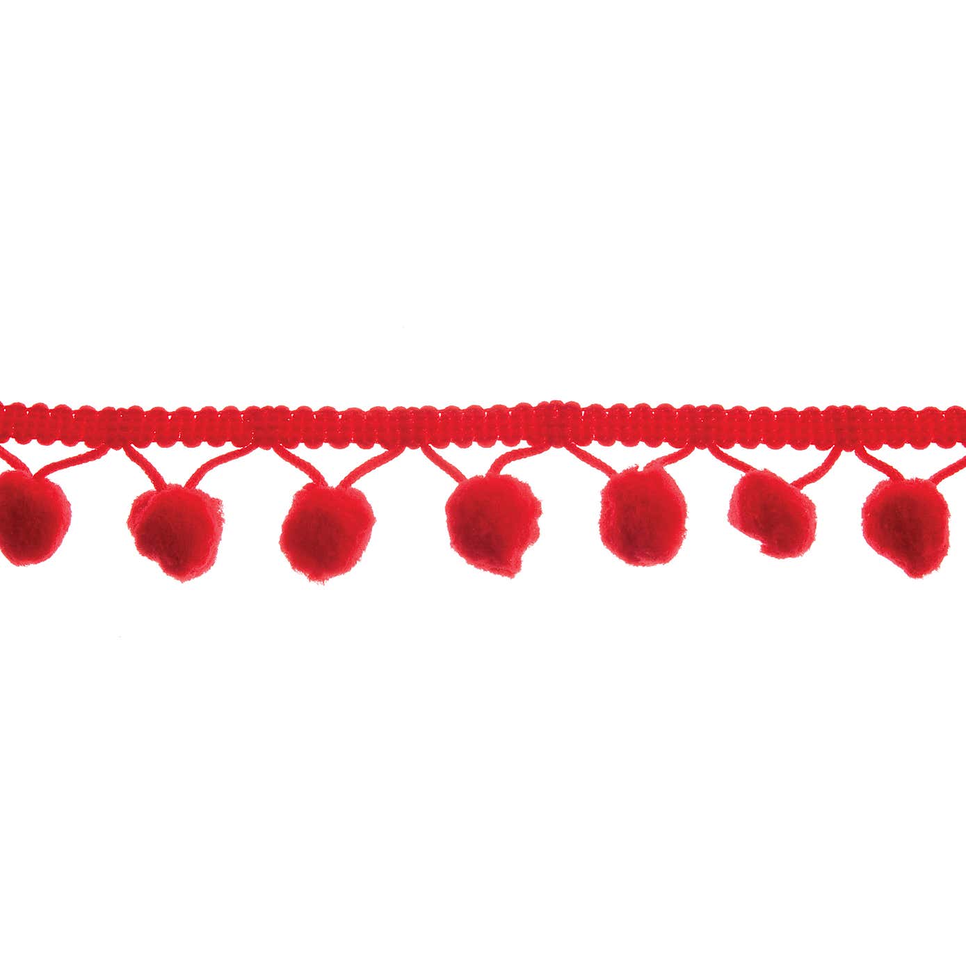 Red Hanging Pom Poms