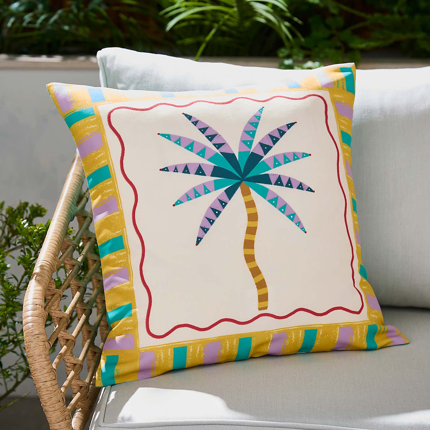 Pack of 3 Sunbeam Outdoor Square Cushion Covers