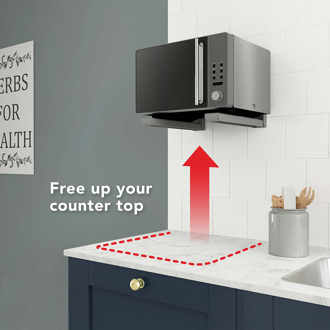 Universal Microwave Wall Bracket