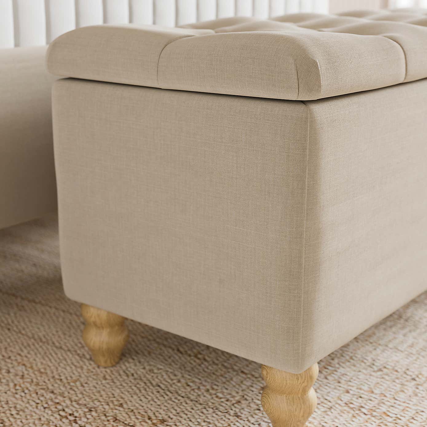 Arriana Velvet End of Bed Ottoman