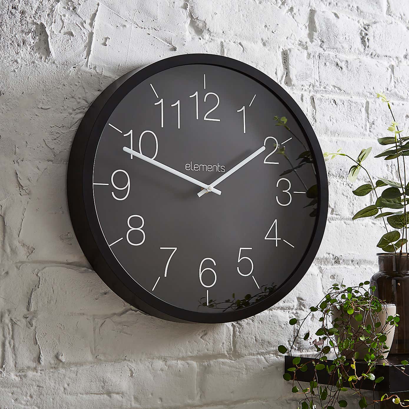 Elements Indoor Outdoor Wall Clock