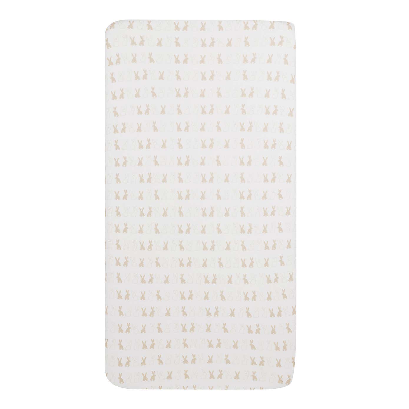 Ickle Bubba Pack of 2 Bunnychino Fitted Cotbed Sheets