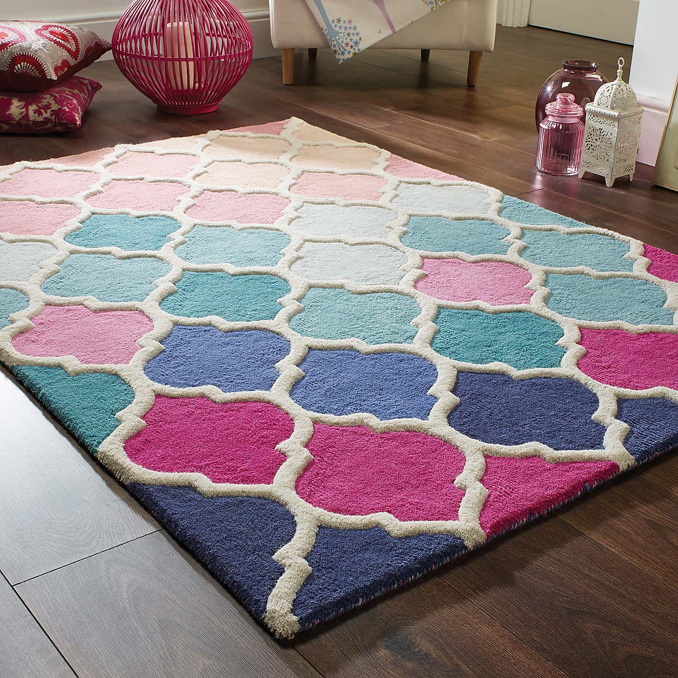 Illusion Rosella Geometric Rug