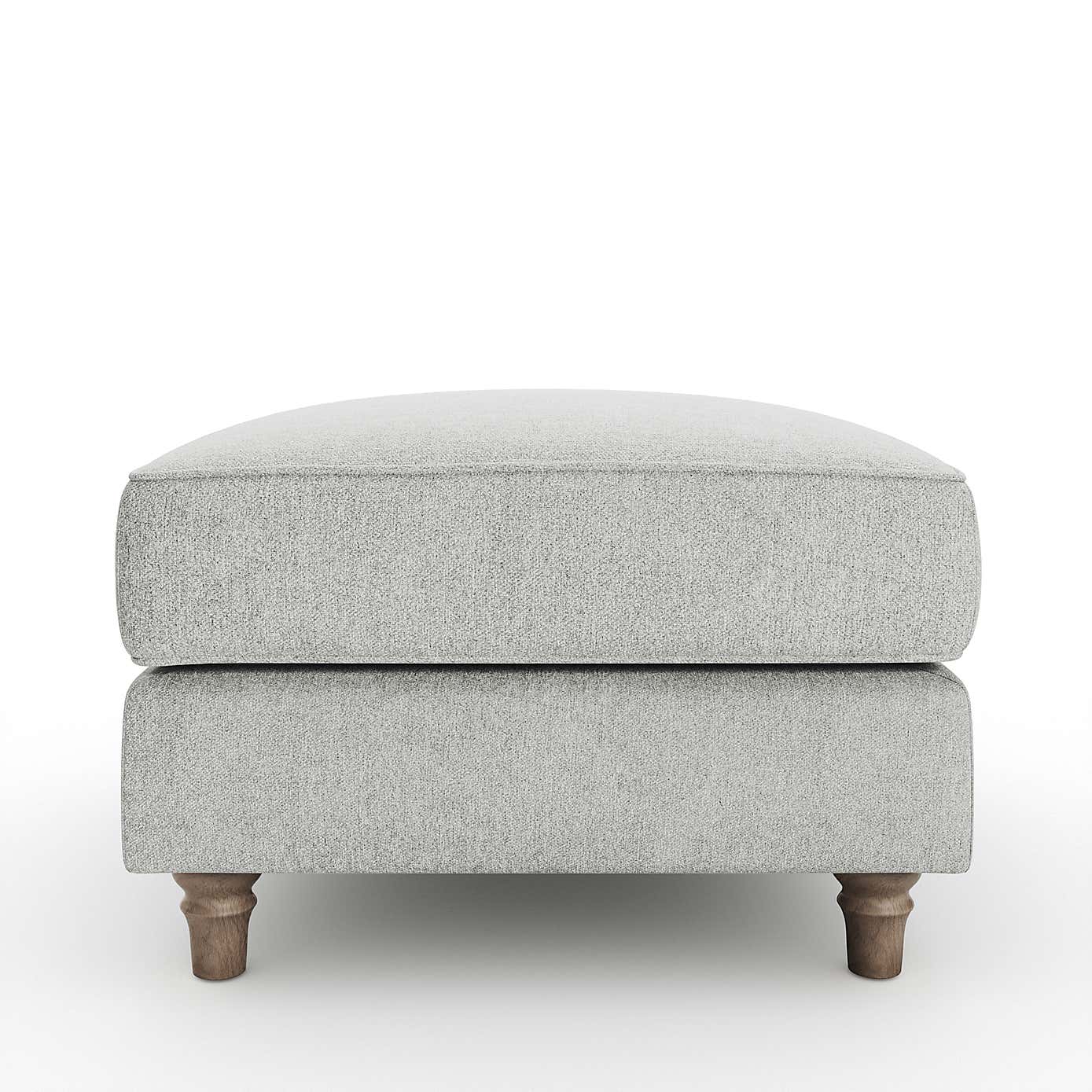 Flori Footstool, Soft Chenille