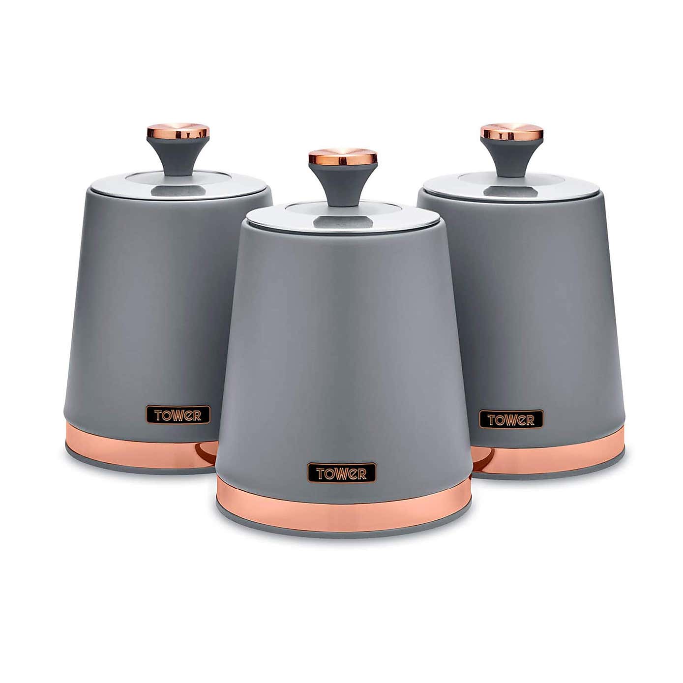 Tower Set of 3 Cavaletto Canisters