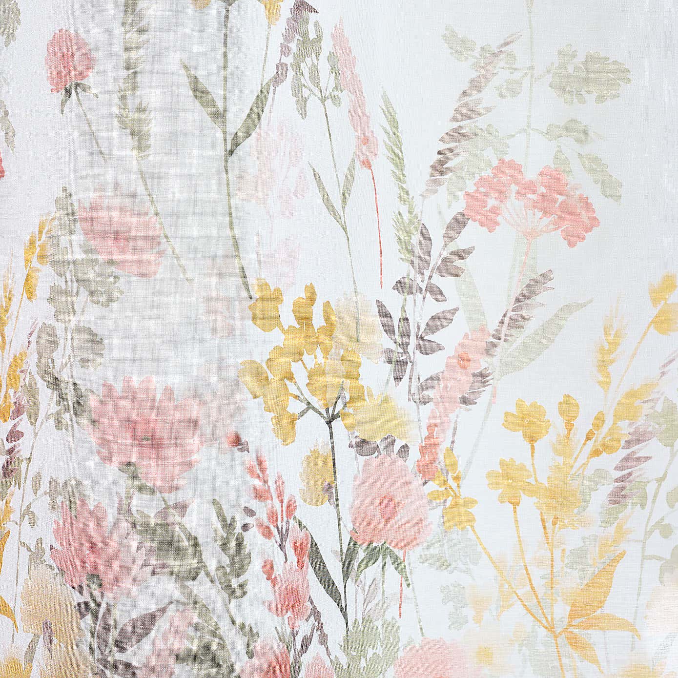 Catherine Lansfield Countryside Floral Slot Top Voile Panel