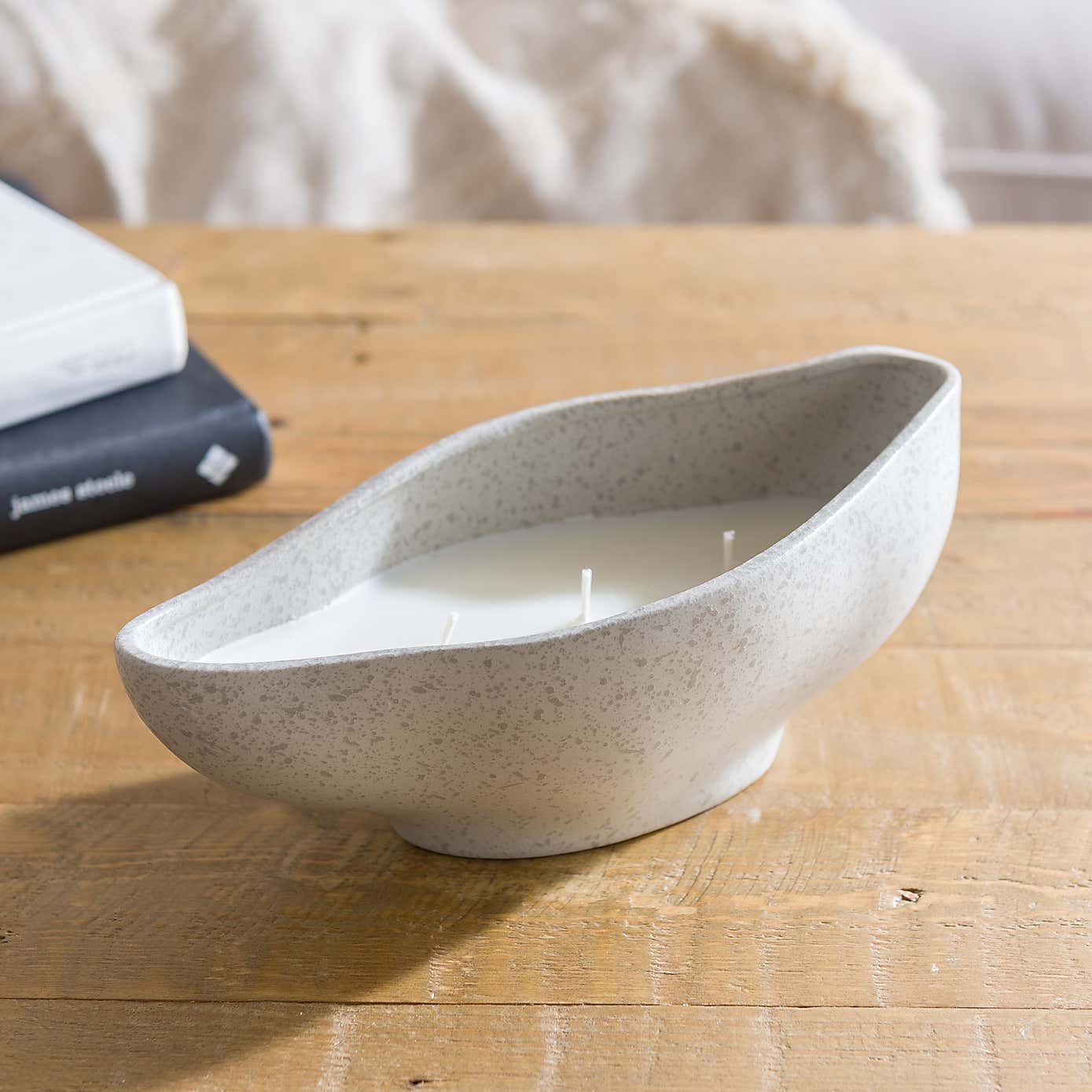 Sea Salt & Rosemary Ceramic Multi Wick Candle