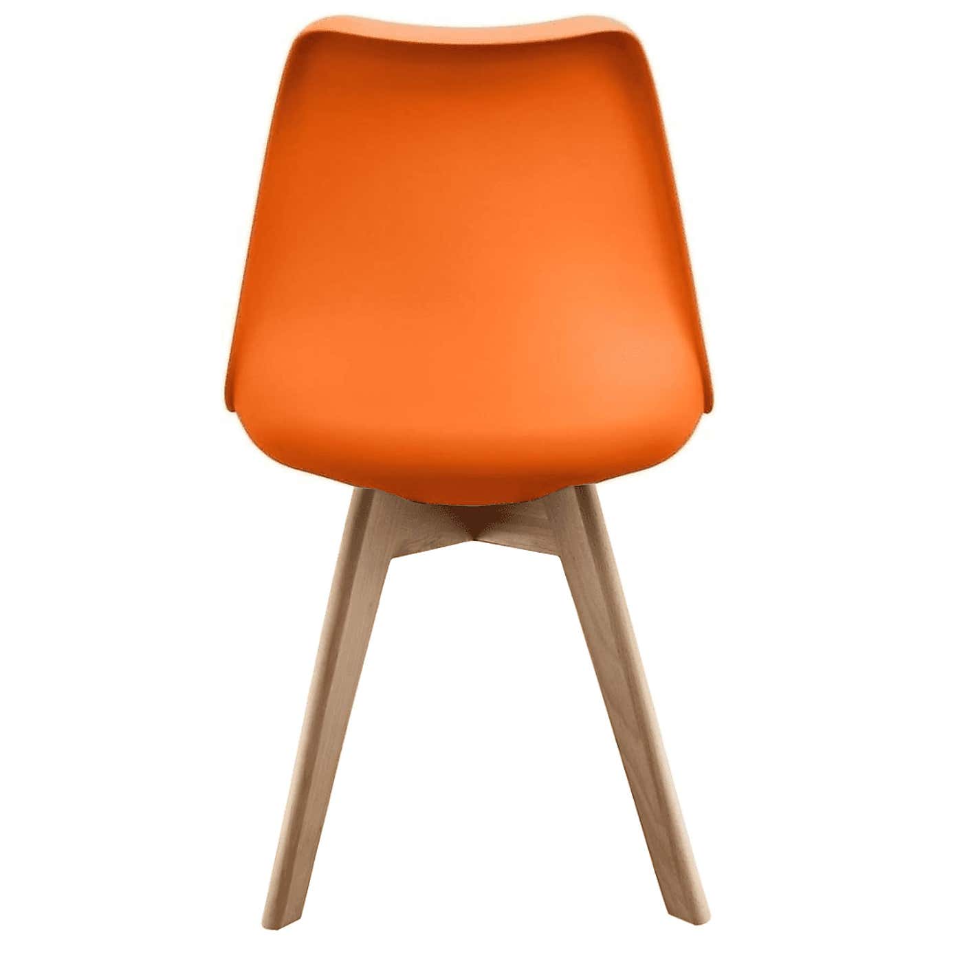 Fusion Living Soho Plastic Dining Chair with Squared Legs