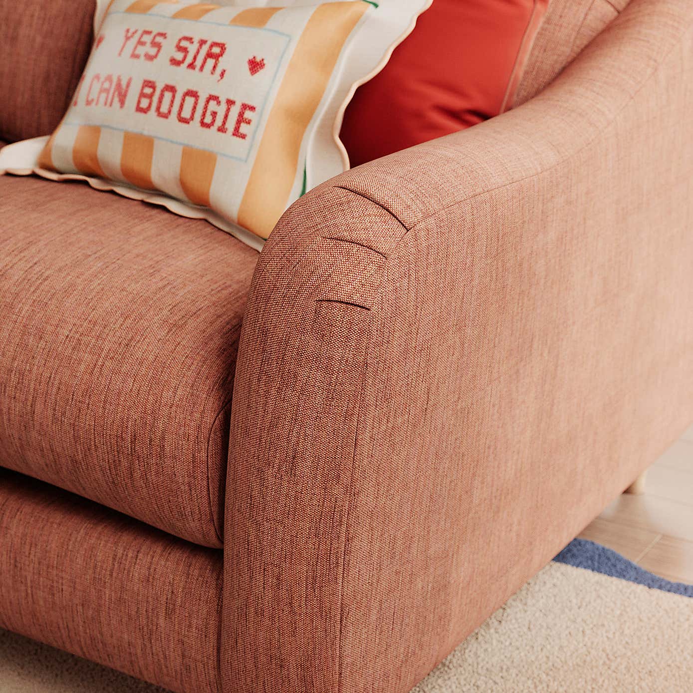 Slub Faux Linen Fabric Sample