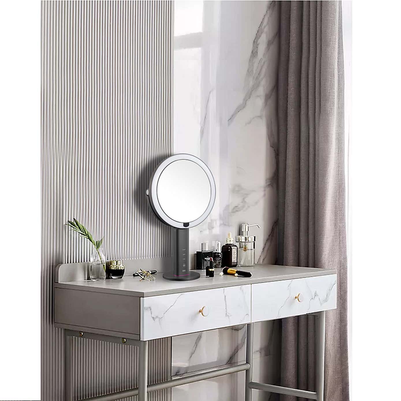 EKO iMira Pro: Dual Sided LED Sensor Free Standing Dressing Table Mirror