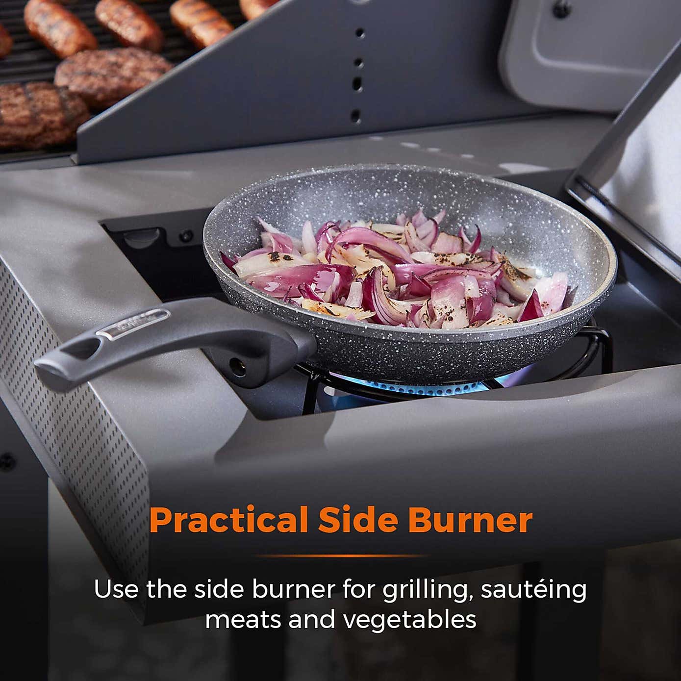 Tower Stealth 2000 Two Burner Gas BBQ, Black Steel