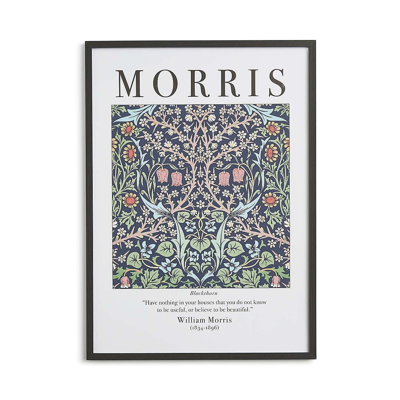 Blackthorn by William Morris Framed Print