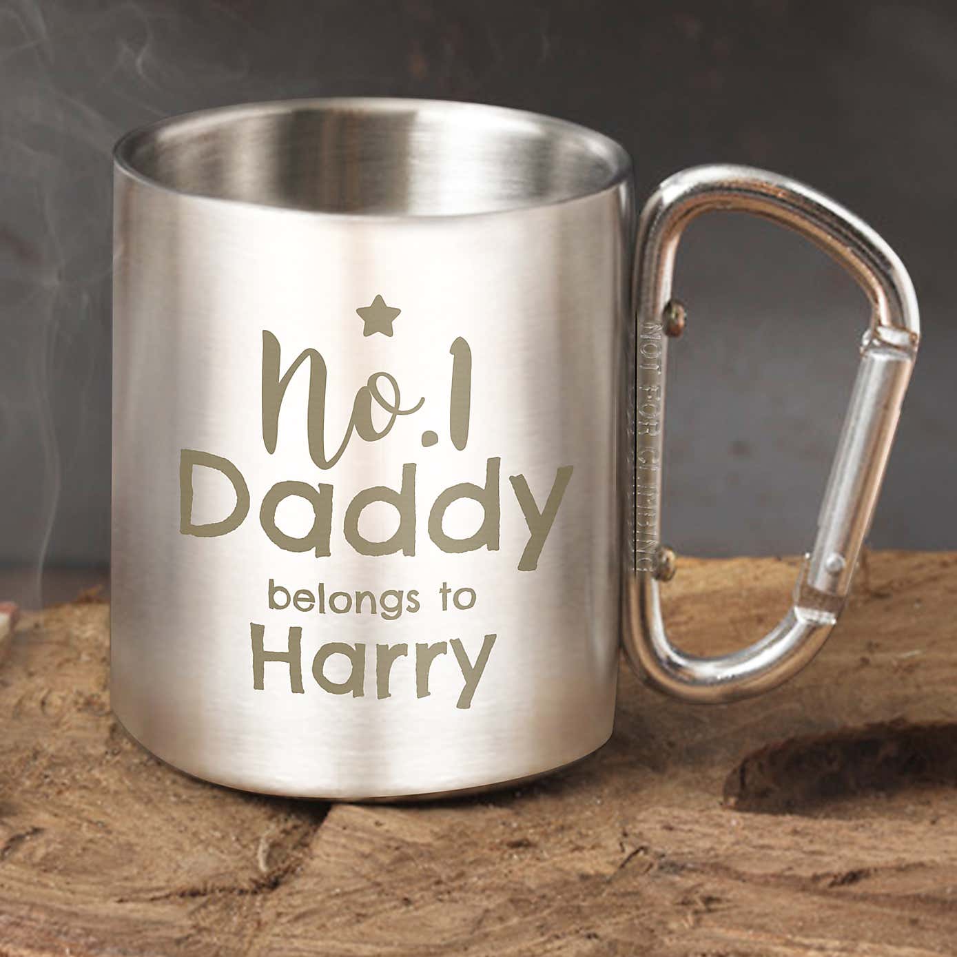 Personalised No1 Daddy Stainless Steel Mug