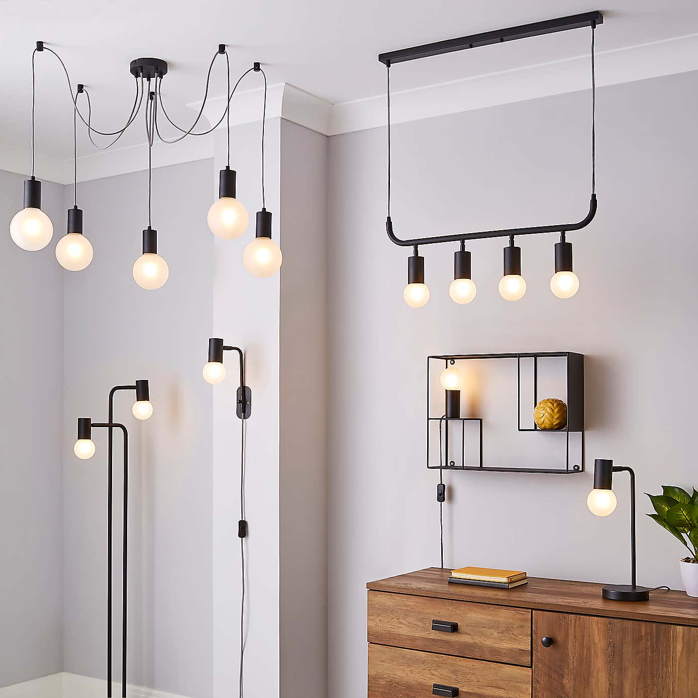 Bradford Floor Lamp Matt Black