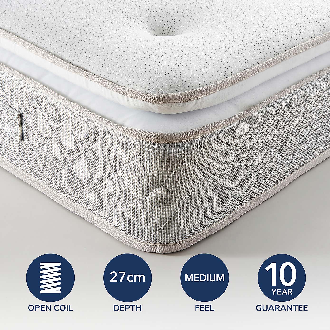 Fogarty Memory Foam Pillow Top Open Coil Mattress