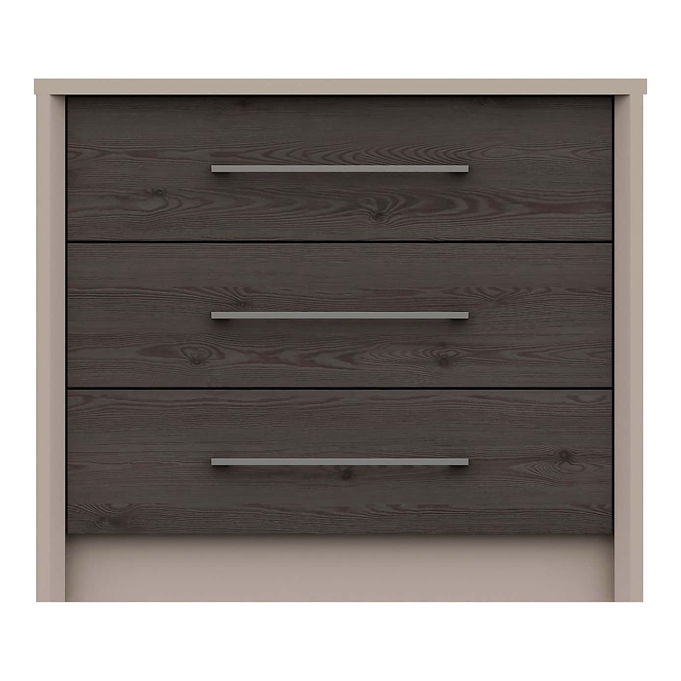 Dolan Grey Oak Effect 3 Drawer Chest