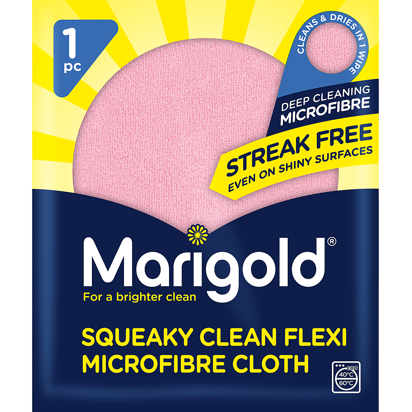 Marigold Squeaky Flexi Microfibre Cloth