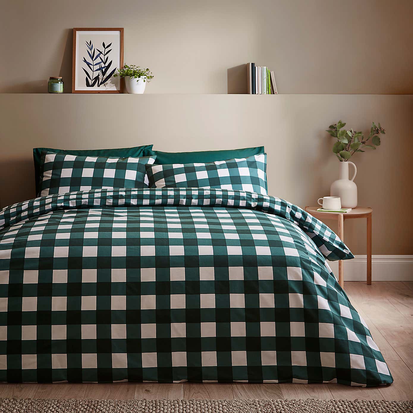 Ansley Gingham Duvet Cover & Pillowcase Set