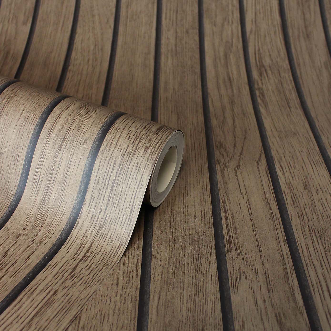 Wooden Slat Panel Wallpaper