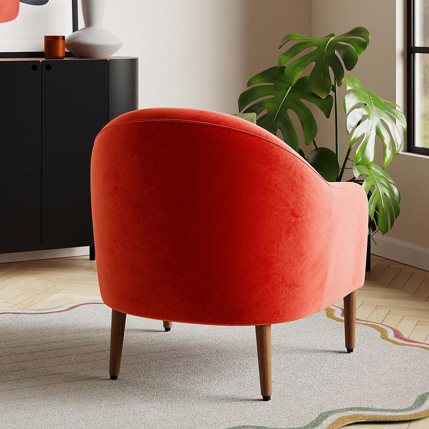 Kaspar Velvet Tub Chair