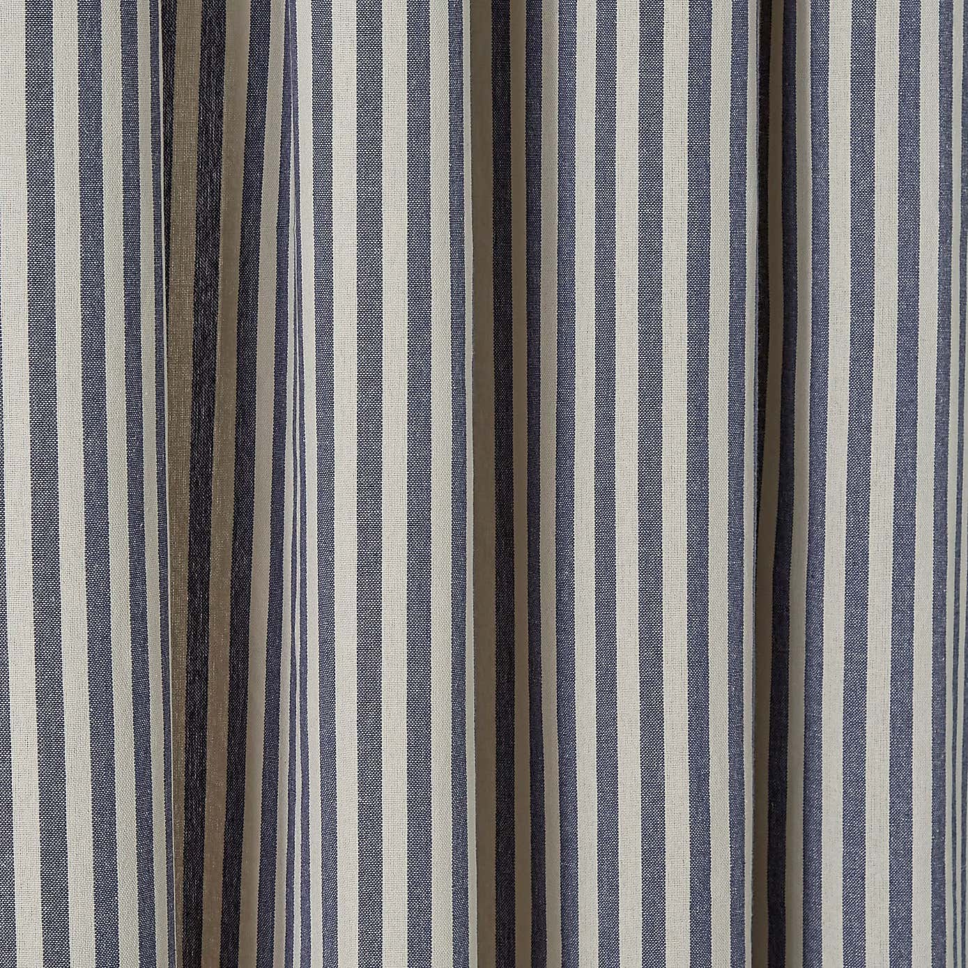 Linford Stripe Unlined Slot Top Curtains
