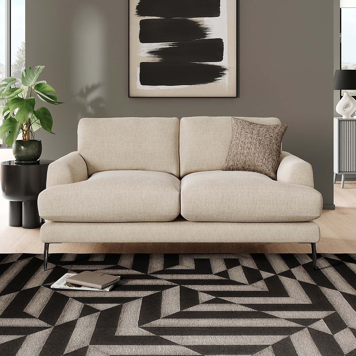 Lawson Chunky Tonal Weave 2 Seater Sofa