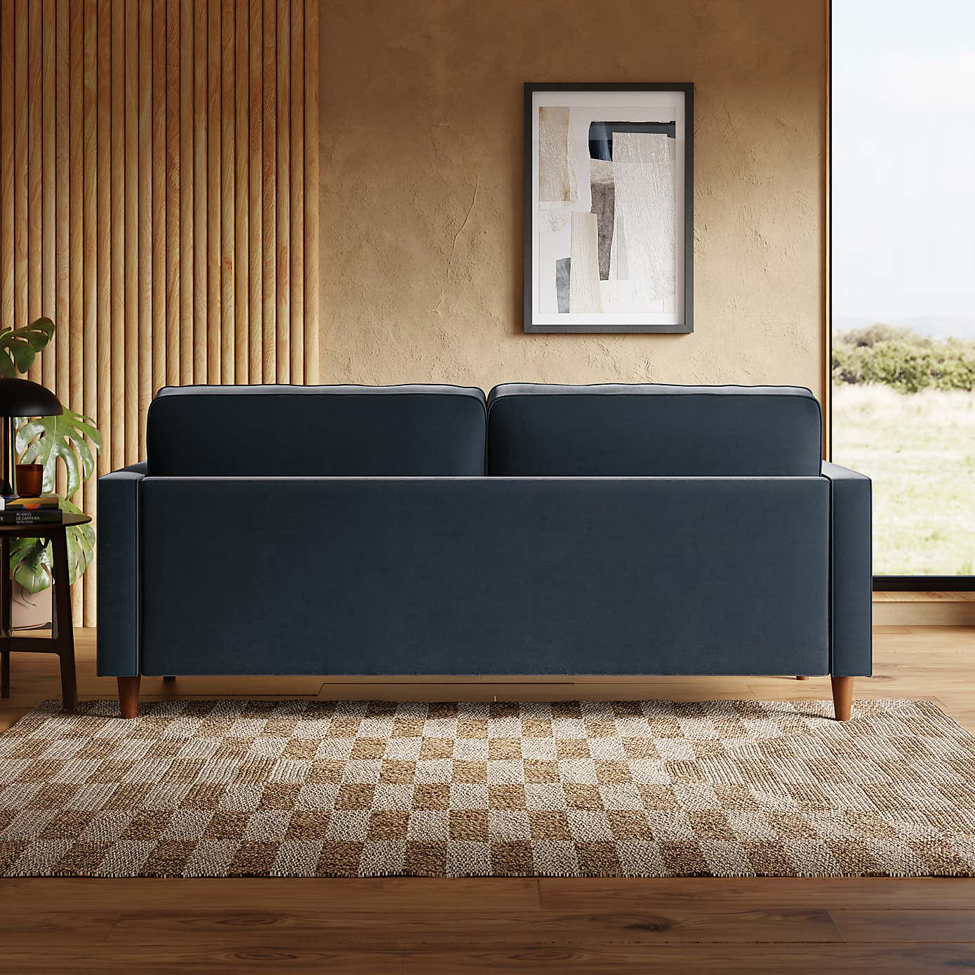 Zoe Casual Sit Velvet 3 Seater Sofa