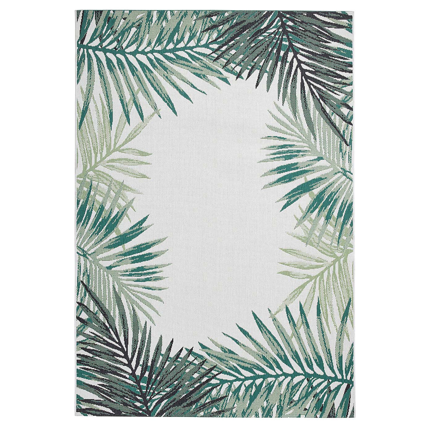 Miami Leaf Edge Indoor Outdoor Rug
