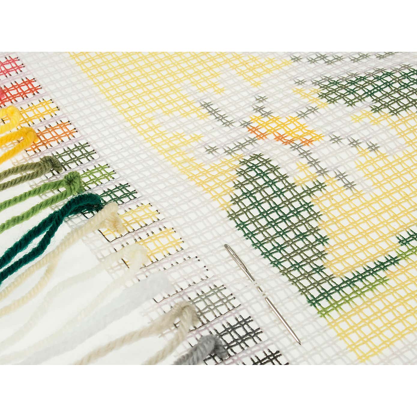 Cross Stitch Kit Cushion Floral Bee