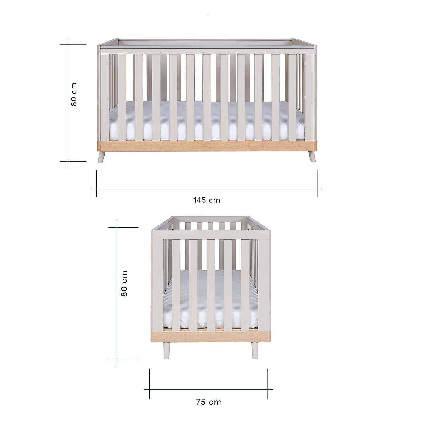 Tutti Bambini Hygge 2 Piece Nursery Furniture Set