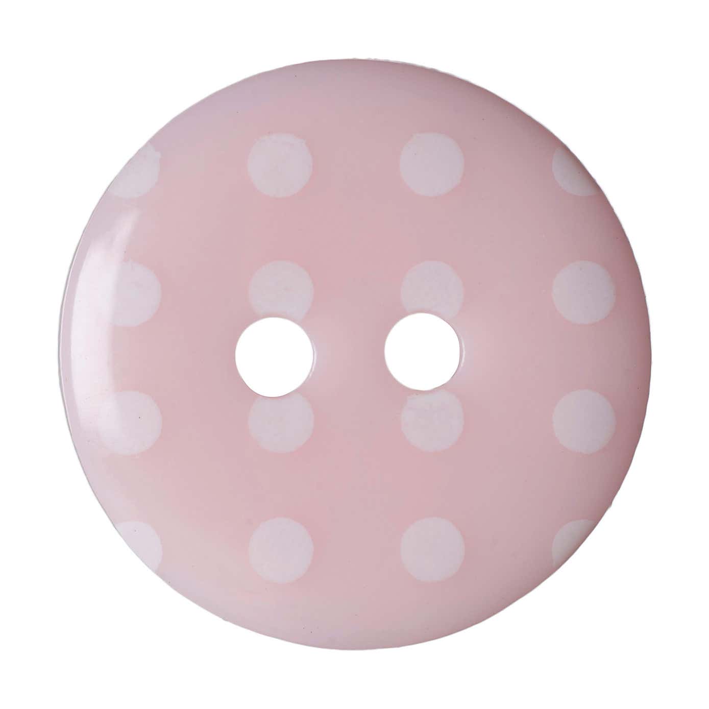 Round Polka Dot Buttons 15mm Pack of 6