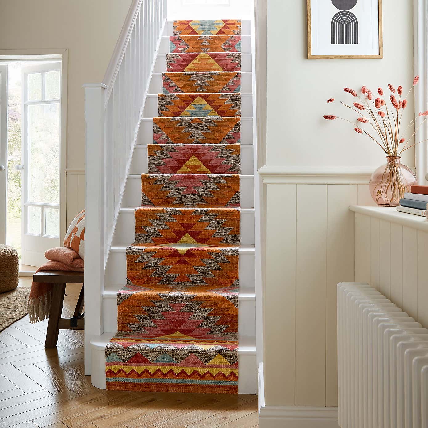 Roshni Kilim Wool Stair Runner