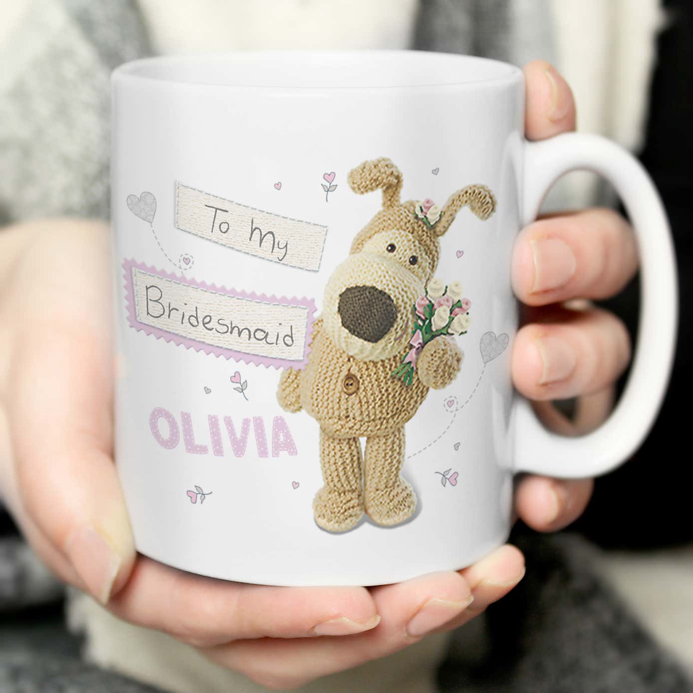 Personalised Boofle Female Wedding Mug