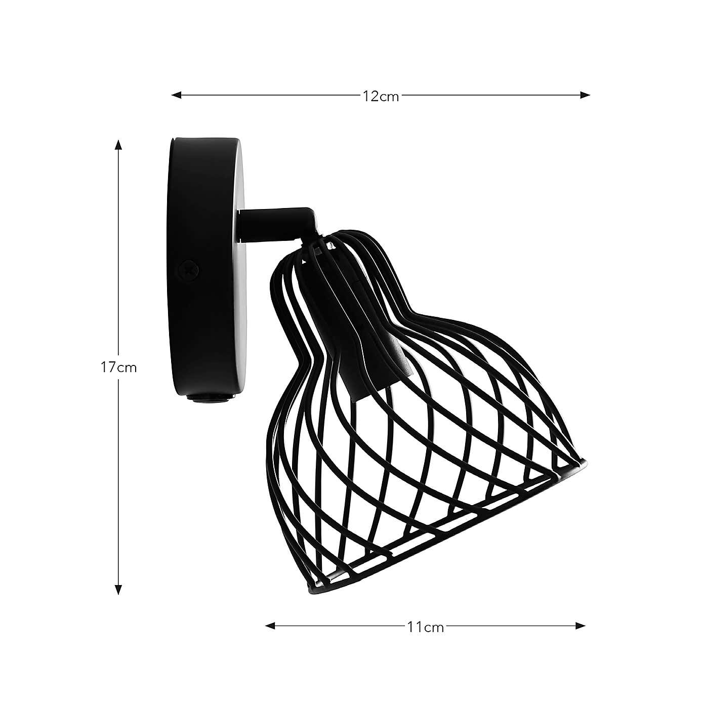 Austin Industrial Adjustable Mushroom Wall Light