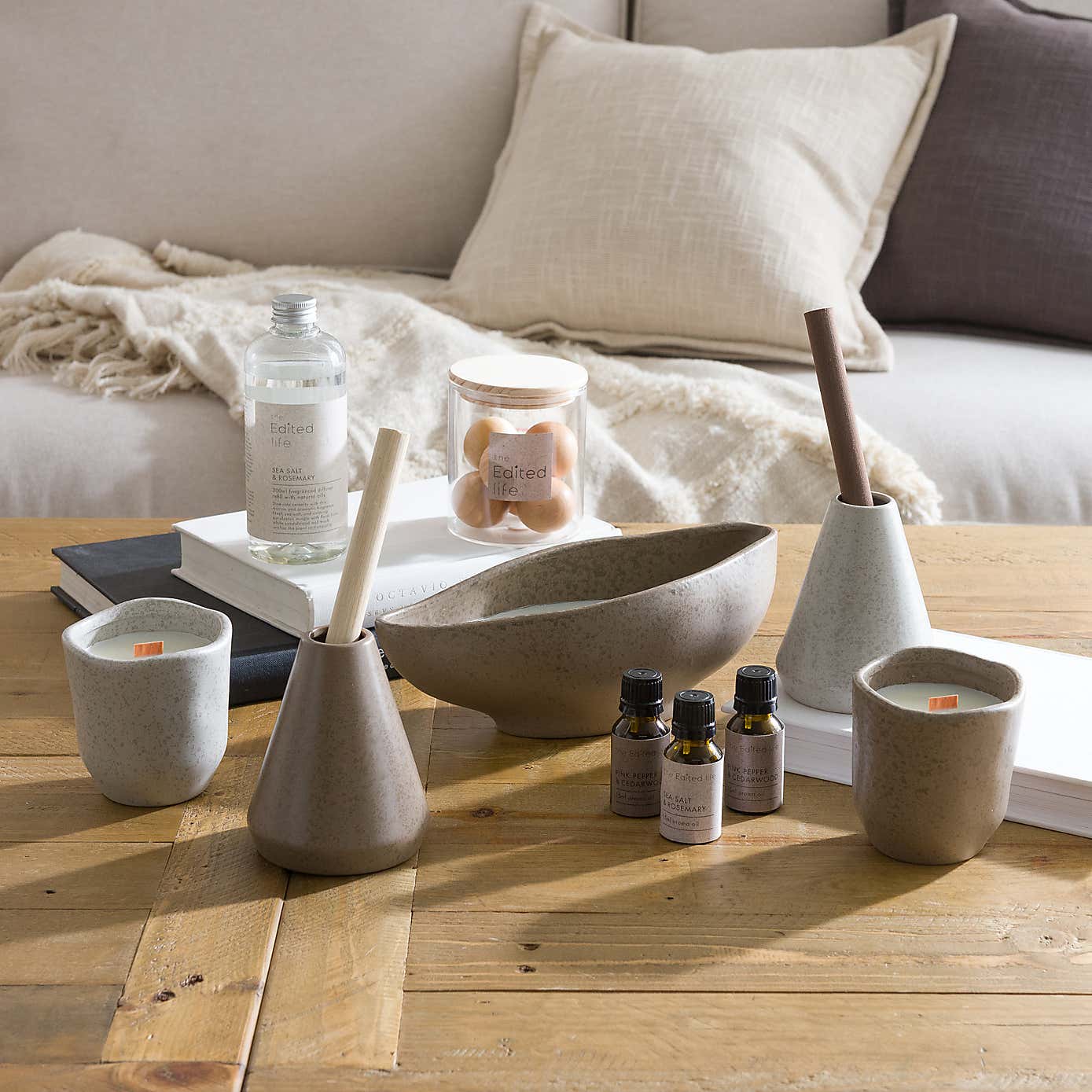 Sea Salt & Rosemary Ceramic Multi Wick Candle