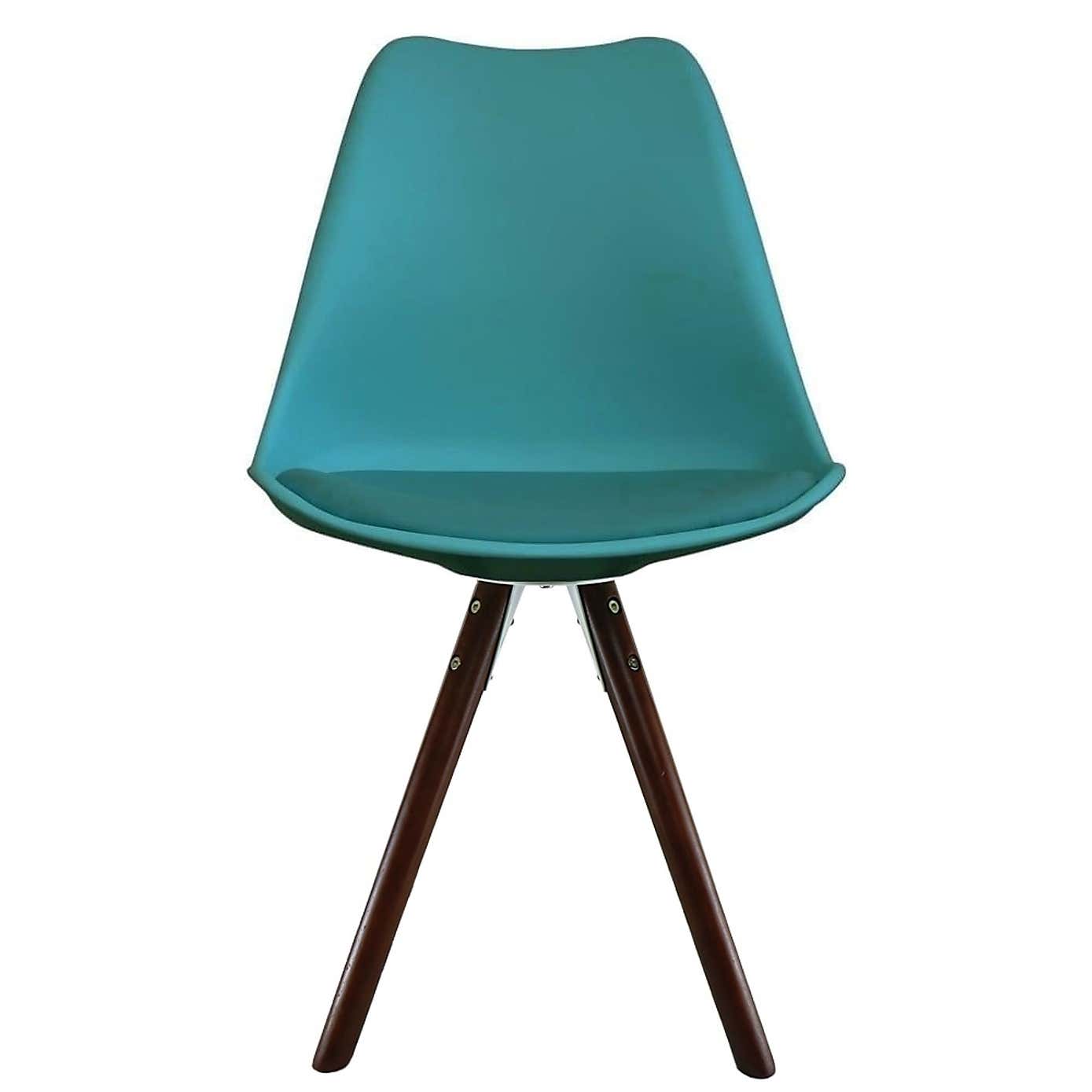 Fusion Living Soho Plastic Dining Chair with Pyramid Legs