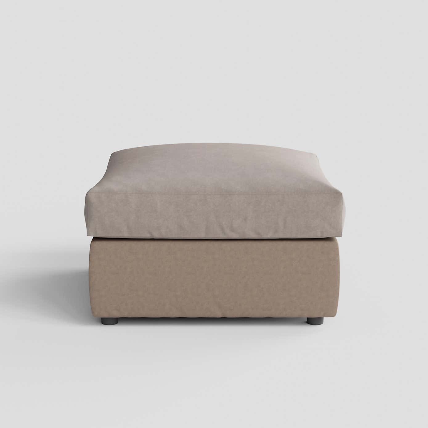 Blake Soft Faux Leather Combo Footstool