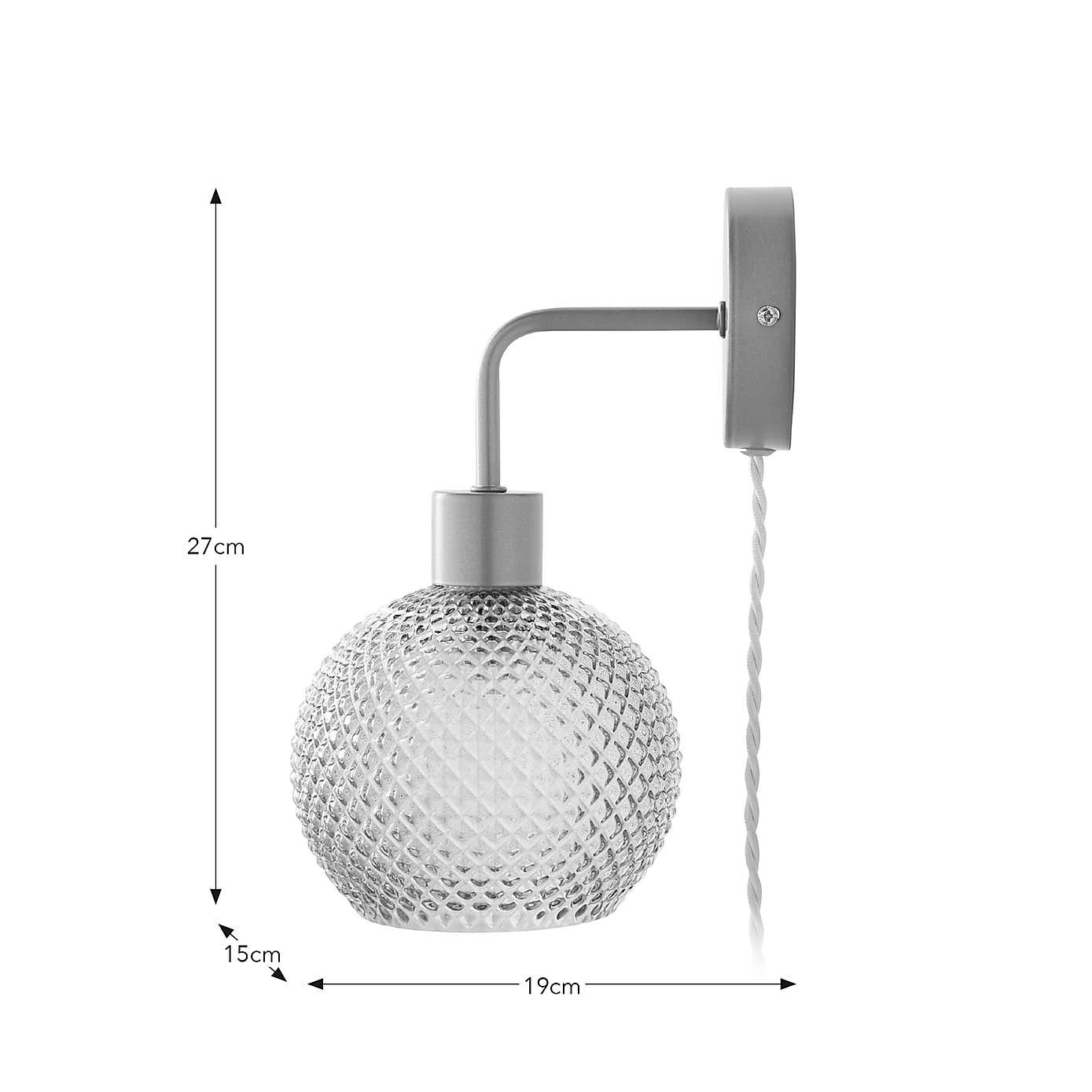 Elodie Plug In Wall Light