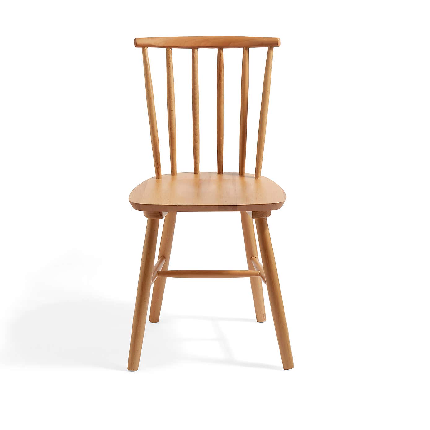 Harvey Set of 2 Dining Chairs, Beech Wood