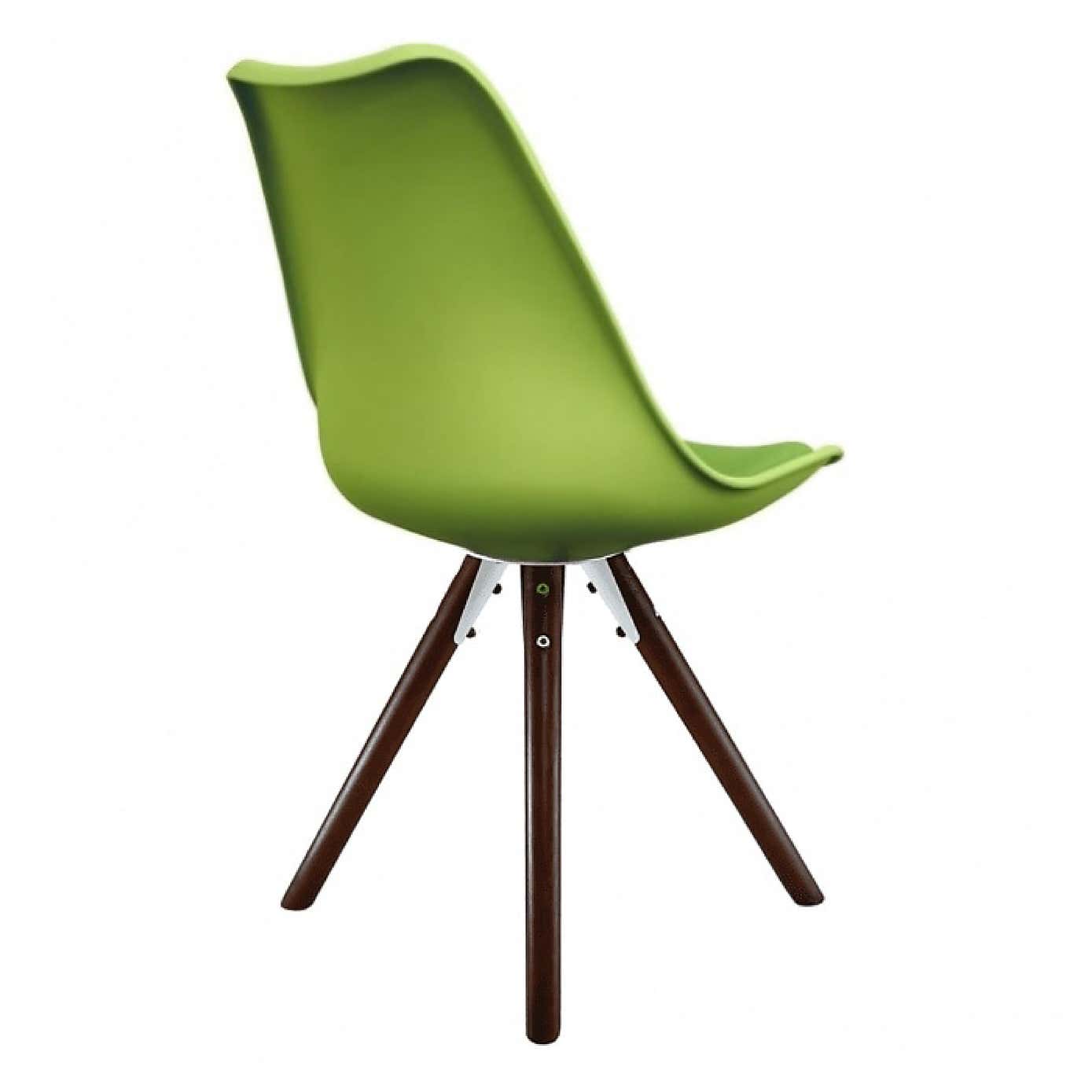 Fusion Living Soho Plastic Dining Chair with Pyramid Legs