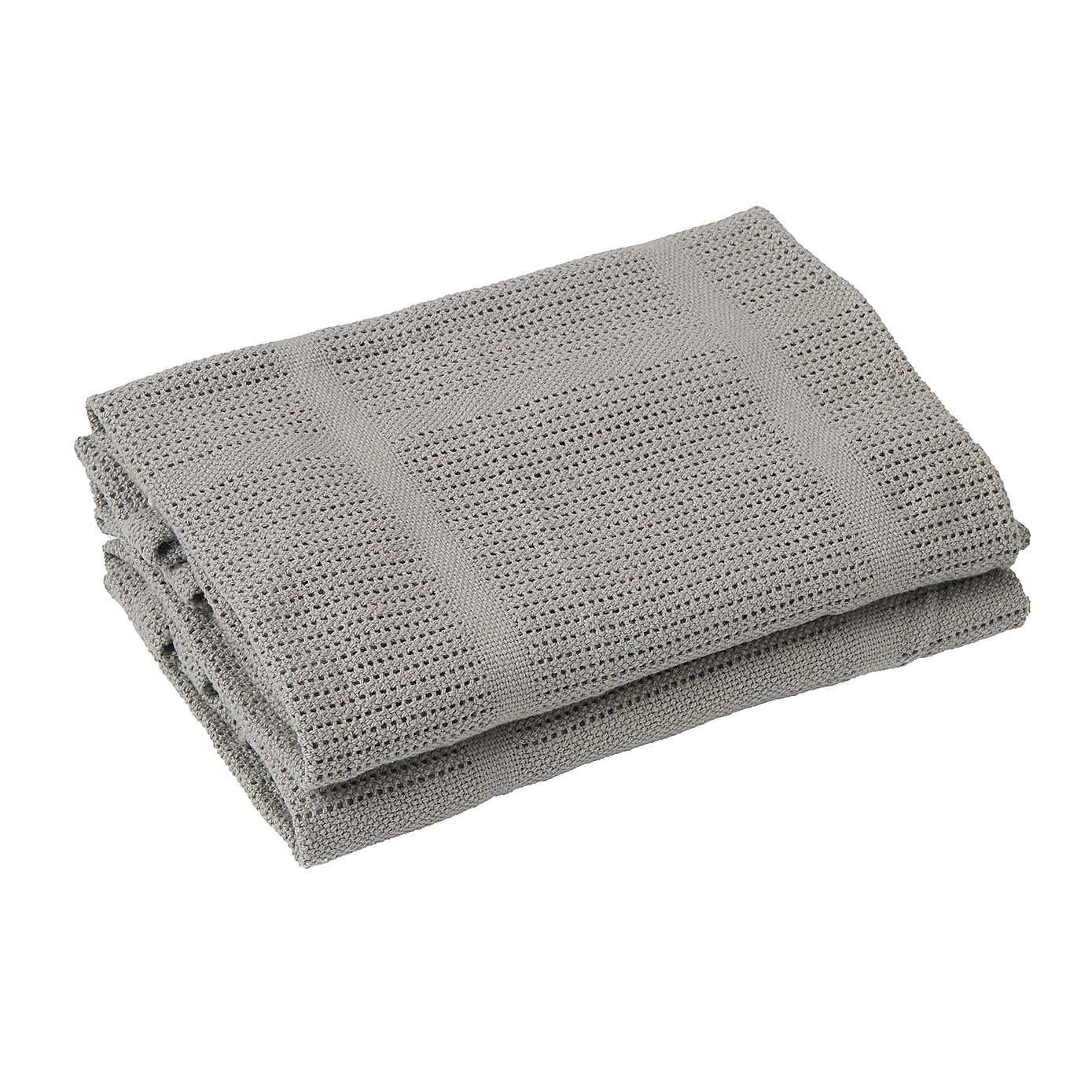 Clair de Lune Cot Size Cellular Cotton Blanket