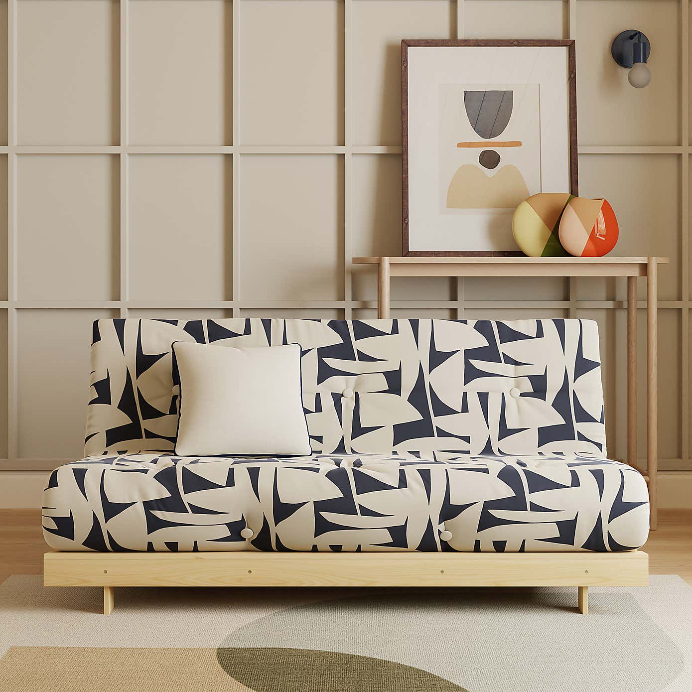 Mito Klipp Double Futon Natural Frame