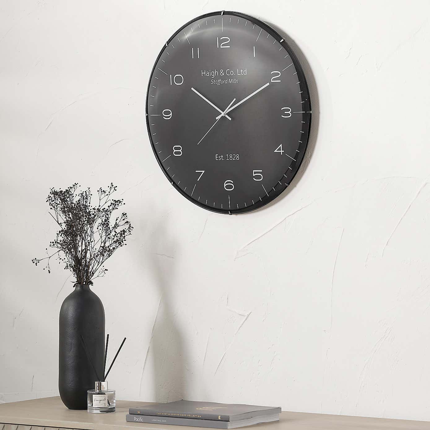 Dome Glass Wall Clock